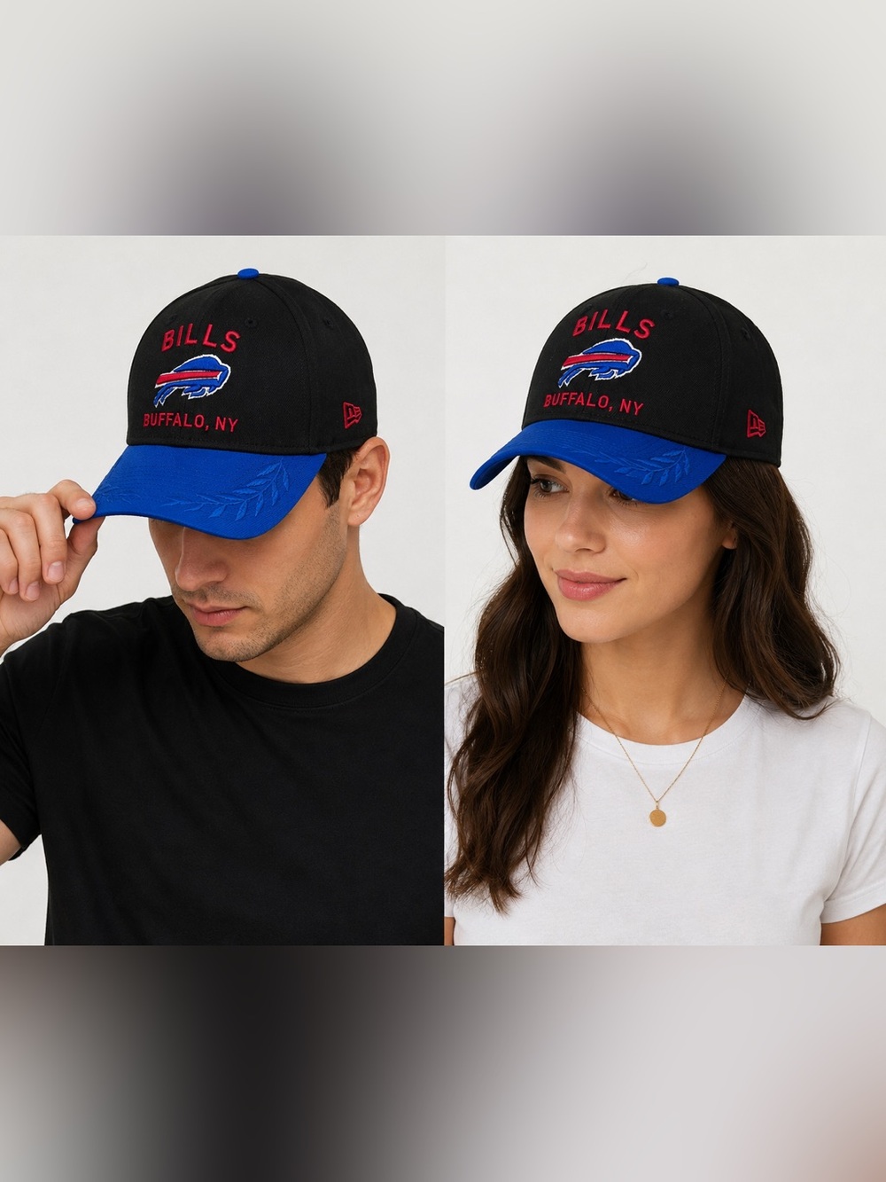New Era Buffalo Bills 39THIRTY Hat L/XL NFL On Field Stretch Fit NWT
